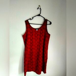 Awesome Wear Dress Women XL Red and Black Reptile Geometric Mini Party Academia